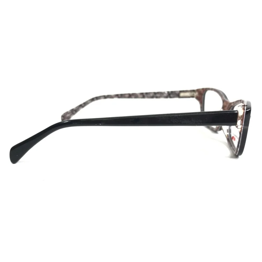 Easy Clip Eyeglasses Frames EC287 BLACK Purple Cat Eye Full Rim 51-16-135